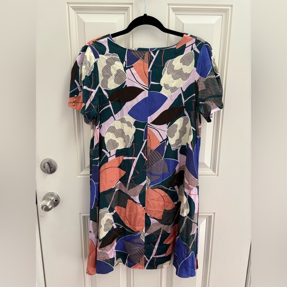 Corey Lynn Calter Floral Geometric Swing Dress Size Medium - Picture 6 of 8